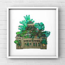 Load image into Gallery viewer, Allan Gardens Greenhouse (Green) - ORIGINAL ARTWORK
