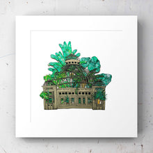 Load image into Gallery viewer, Allan Gardens Greenhouse (Green) - ART PRINT
