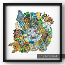 Load image into Gallery viewer, Toronto: Museums papercut artwork framed in black