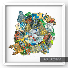 Load image into Gallery viewer, Toronto: Museums papercut artwork framed in white