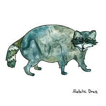 Load image into Gallery viewer, Raccoon on a Stroll - ART PRINT