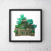Load image into Gallery viewer, Allan Gardens Greenhouse (Green) - ART PRINT
