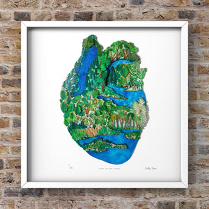 Forest Heart - ORIGINAL ART 20x20