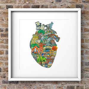 The Junction Heart - ART PRINT