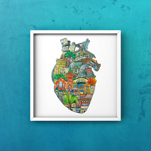 The Junction Heart - ART PRINT