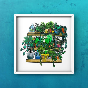 Plant Shelf - ORIGINAL ART 20x20