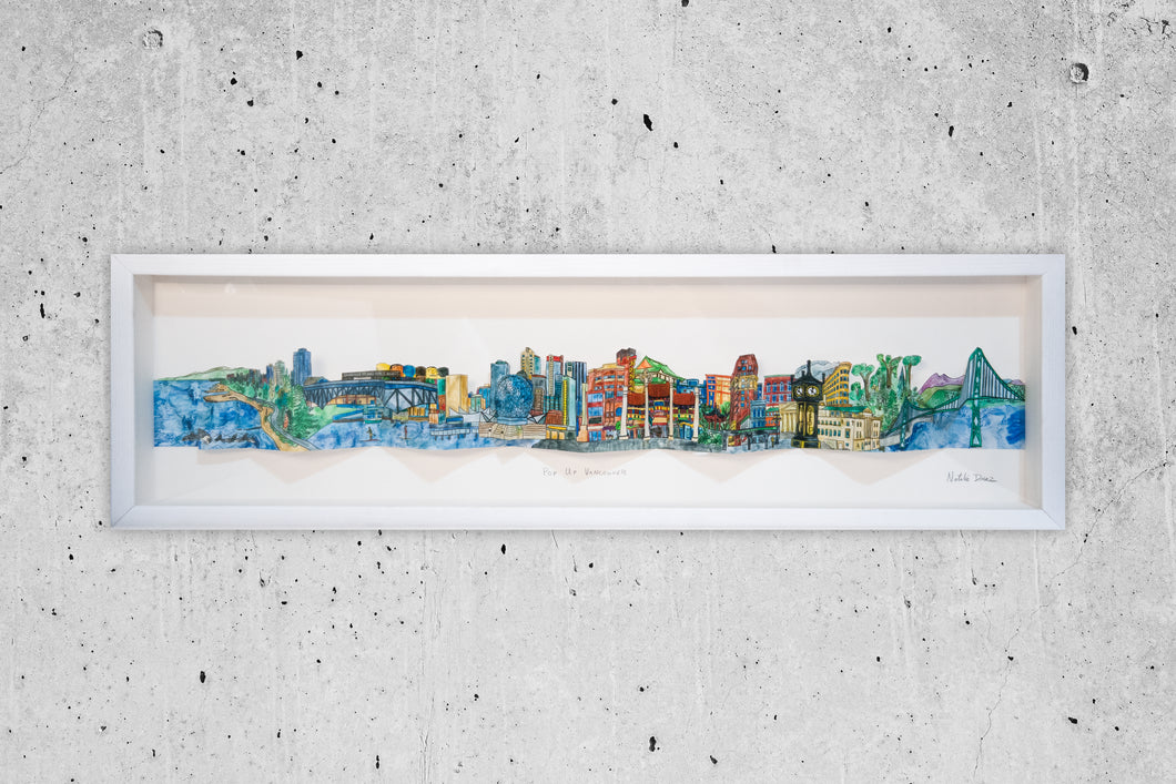 Pop Up Vancouver - FRAMED ART 9x32